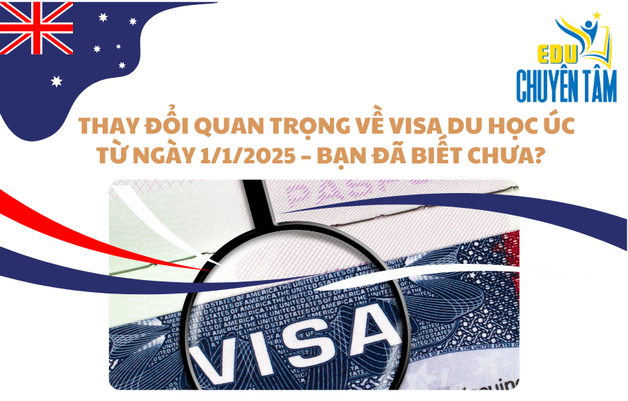 Thay Đổi Quan Trọng Về Visa Du Học Úc Từ Ngày 1/1/2025